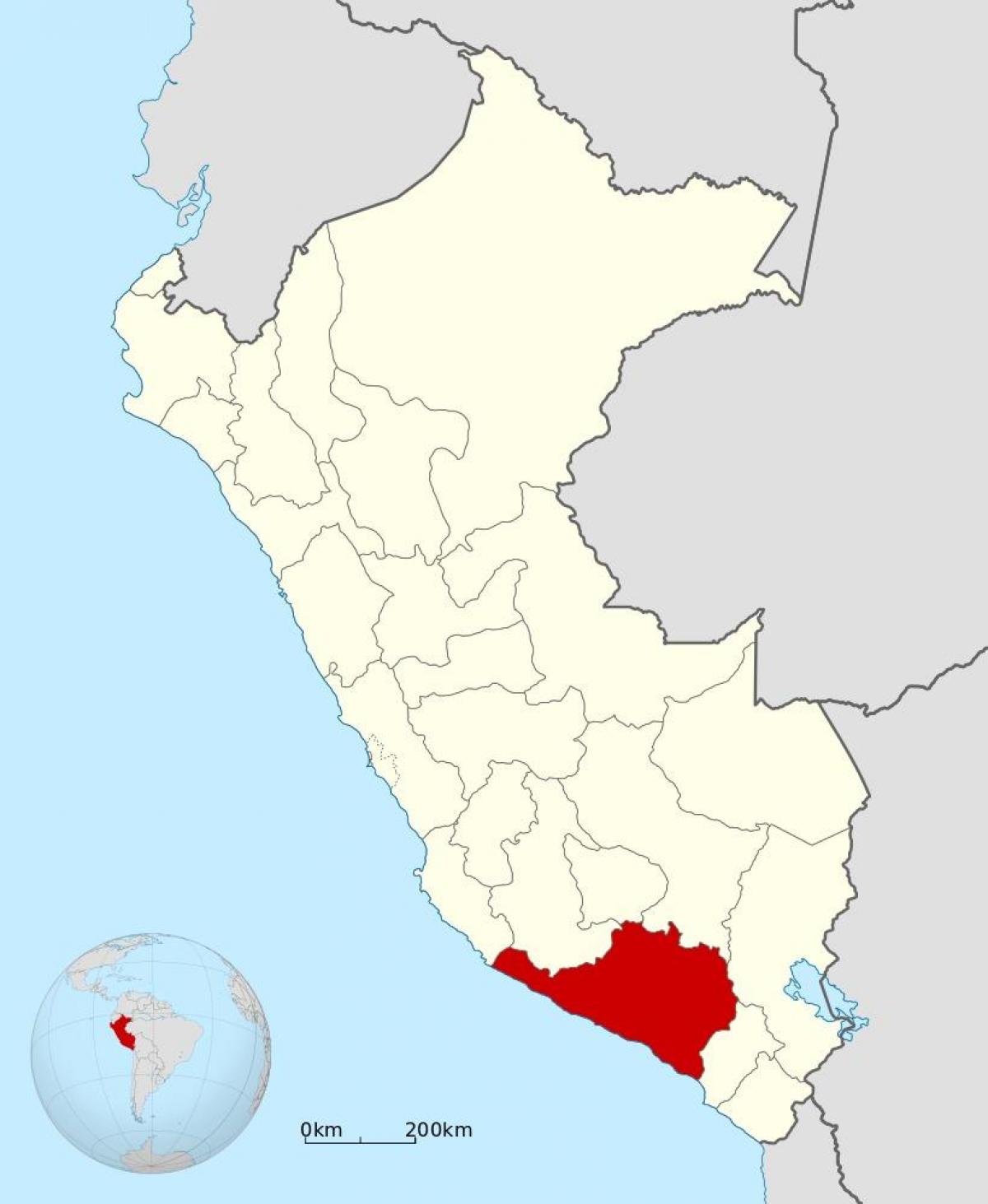 kart av arequipa Peru