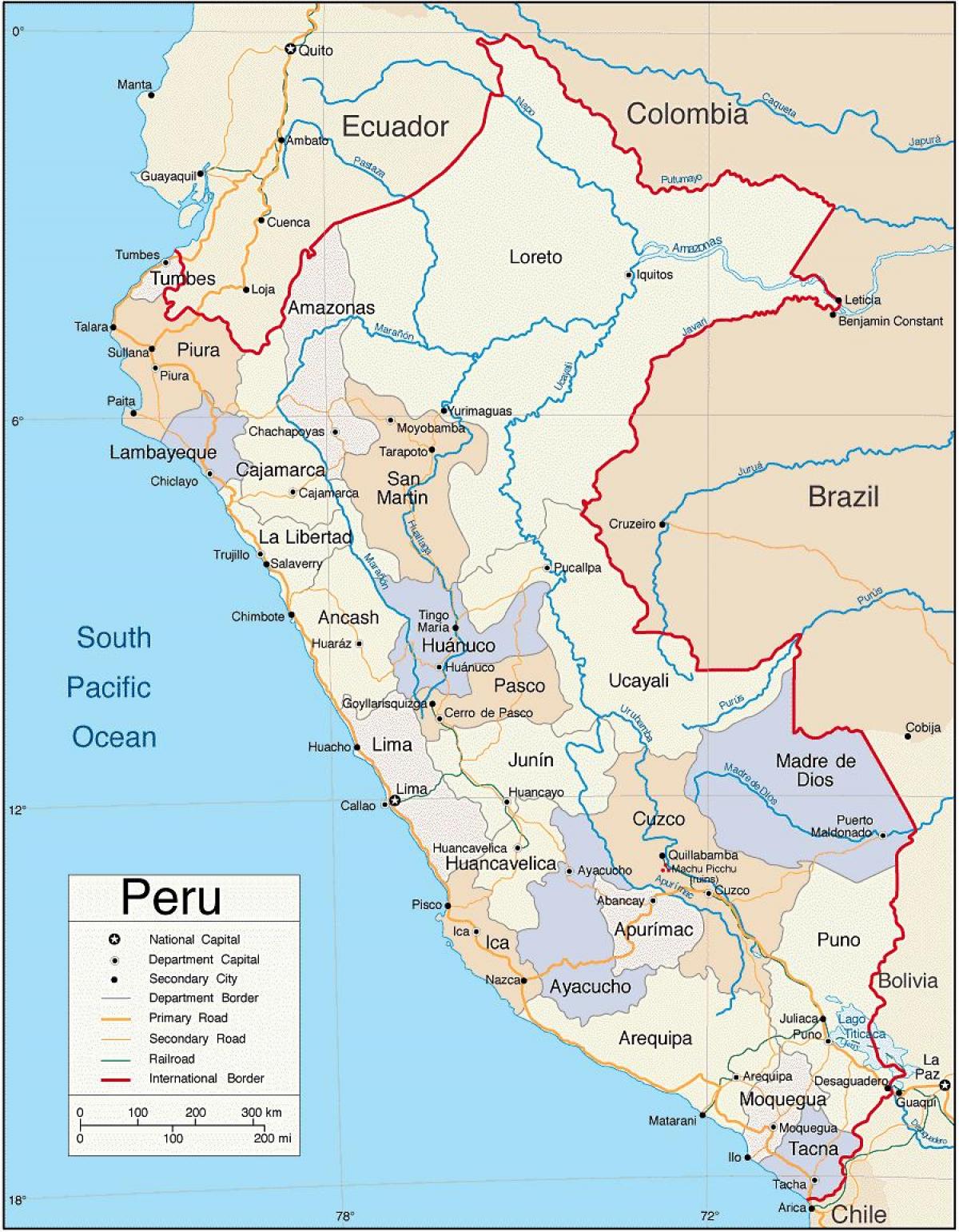 kart av moray Peru