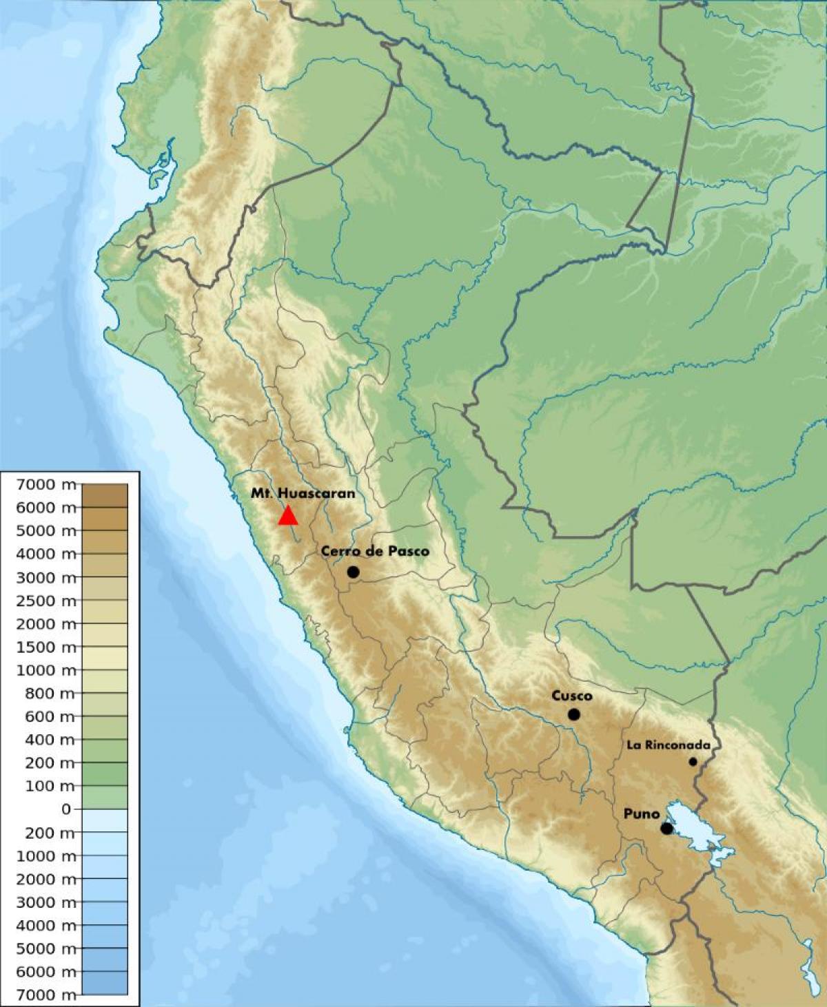 høyde kart Peru