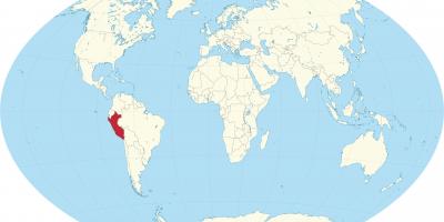 Verdenskart som viser Peru