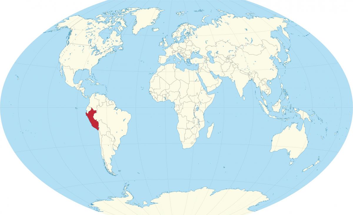 verdenskart som viser Peru