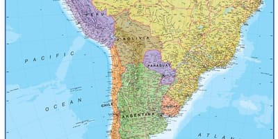 Kart Peru sør-amerika