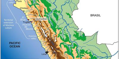 Peru geografi kart